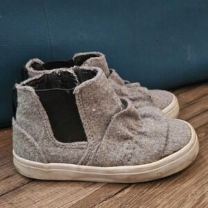 Zara Baby Toddler Girls Size 21 EU / US 5 Gray High‎ Top Sneaker Boots